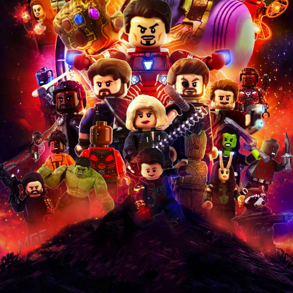 SITE VERSION Avengers Infinity War Poster Recreation (Just Watermark)